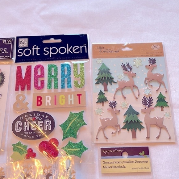 Nine Piece Bundle of Christmas Stickers - Picture 3 of 5